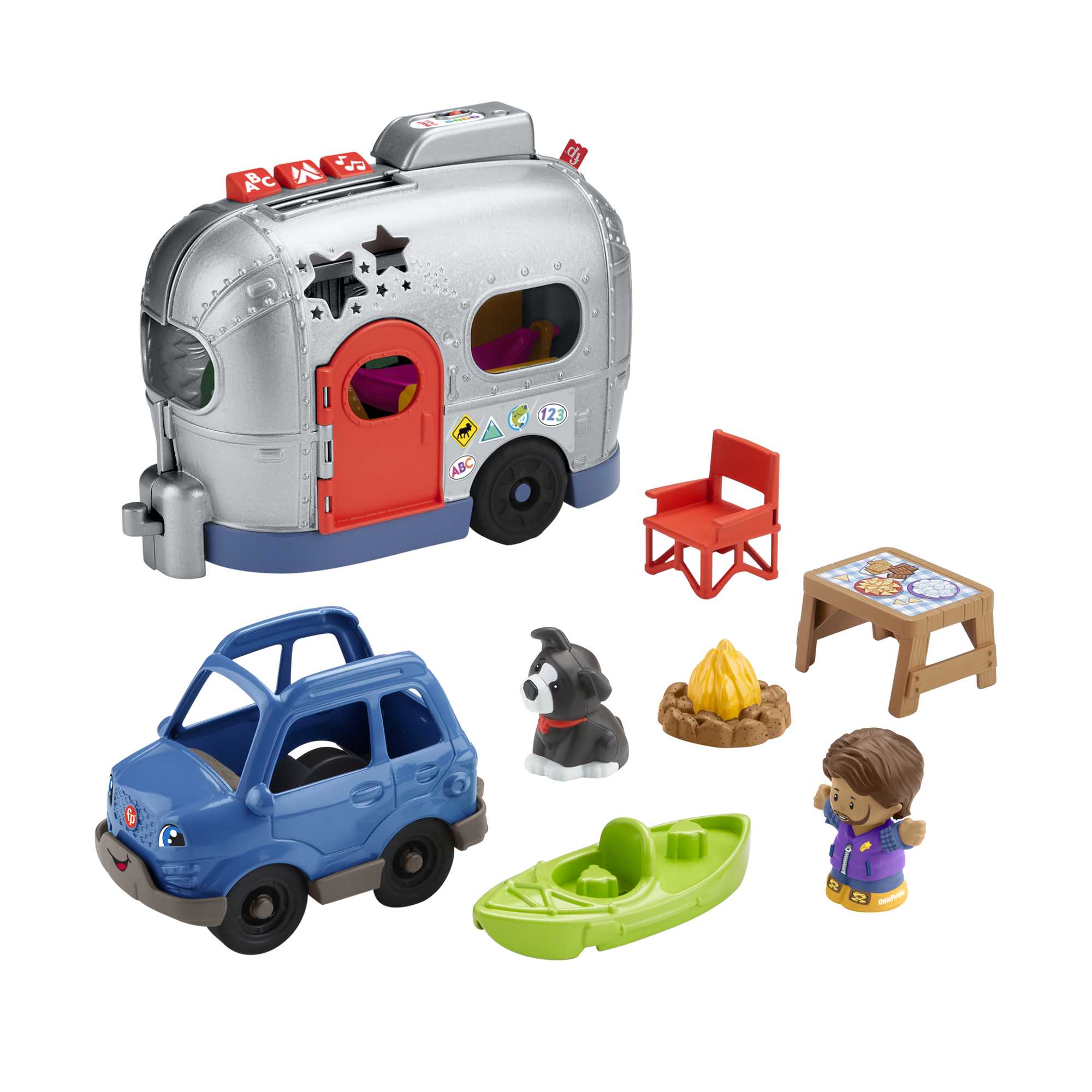 Fisher Price-Fisher-Price Little People - Light-Up Learning Camper-HGP71-Legacy Toys