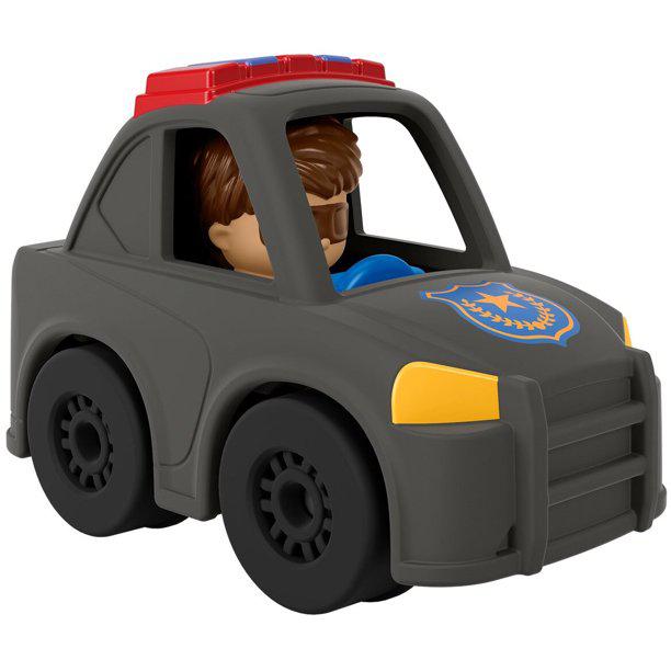 Fisher Price-Fisher-Price Little People - Wheelies Vehicles-GTV12-Police Car-Legacy Toys