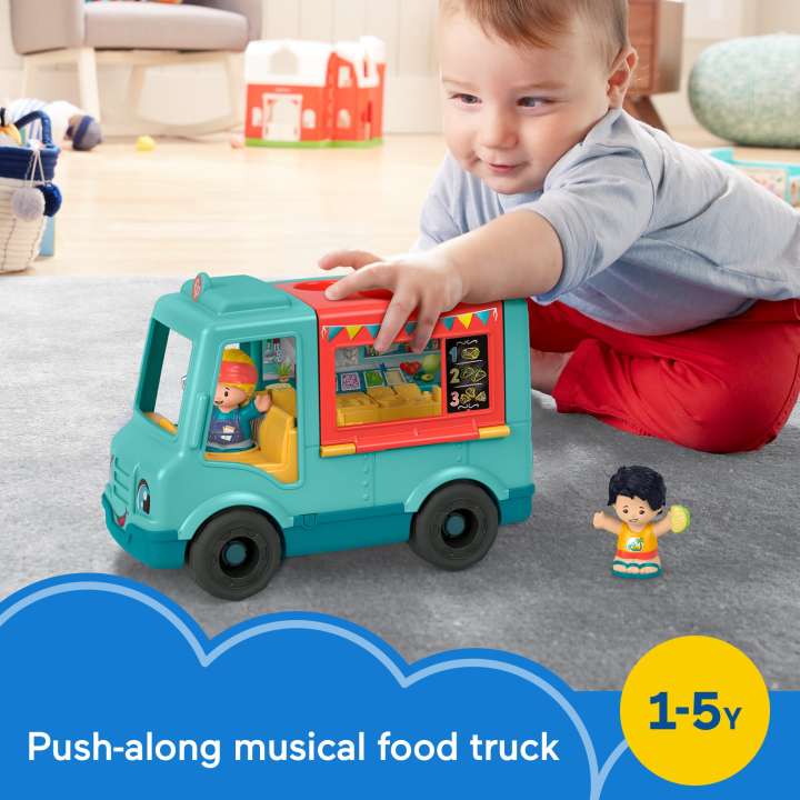 Fisher Price-Little People Food Truck Toy With Lights And Sounds-HYC13-Legacy Toys