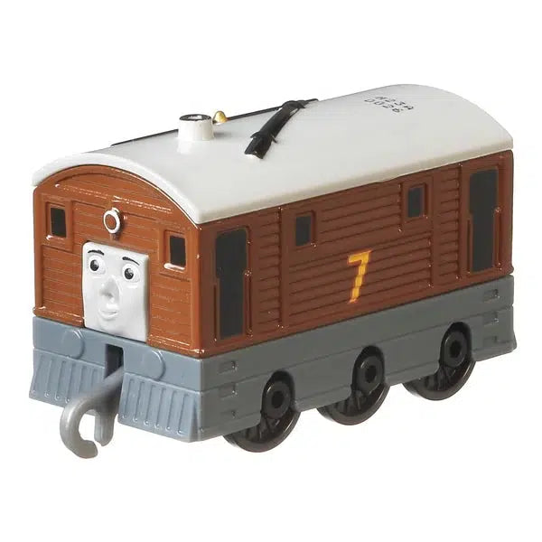 Fisher Price-Thomas & Friends - Small Push Along Die-Cast Engine -GHK63-Toby-Legacy Toys