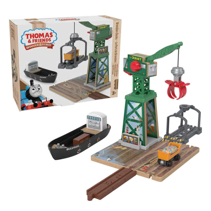 Fisher Price-Thomas & Friends Wooden Railway - Brendam Docks-HBJ83-Legacy Toys