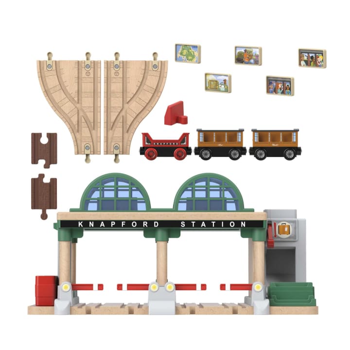 Fisher Price-Thomas & Friends Wooden Railway - Knapford Station-HBJ82-Legacy Toys