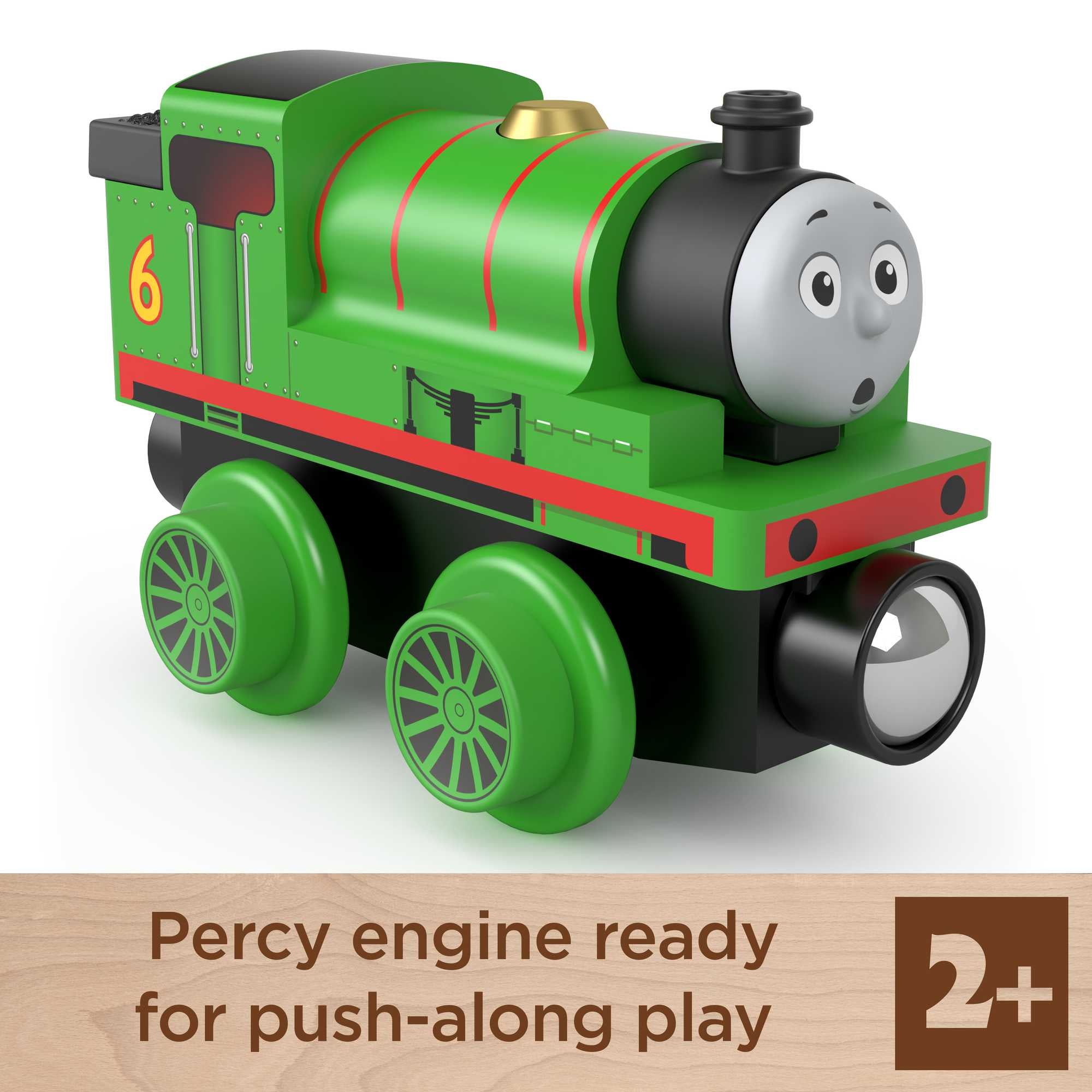 Fisher Price-Thomas & Friends Wooden Railway - Percy Engine-HBJ86-Legacy Toys