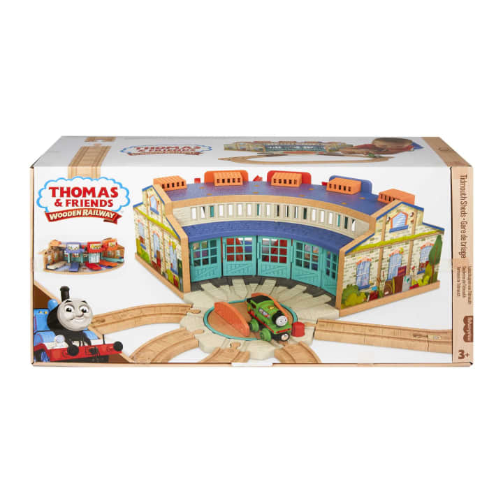 Fisher Price-Thomas & Friends Wooden Railway - Tidmouth Sheds-HBJ81-Legacy Toys
