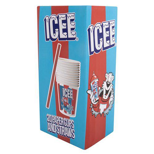 Fizz Creations-ICEE 20 Paper Cups & Straws-300017-Legacy Toys