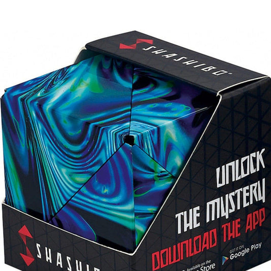 Fun in Motion-Shashibo - The Shape-Shifting Box!-SHA02BP-Blue Planet-Legacy Toys