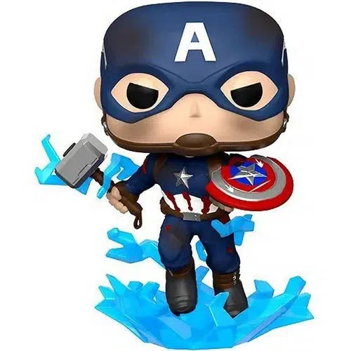 Funko-Avengers: Endgame - Captain America with Broken Shield Pop! Vinyl Figure-FU45137-Legacy Toys