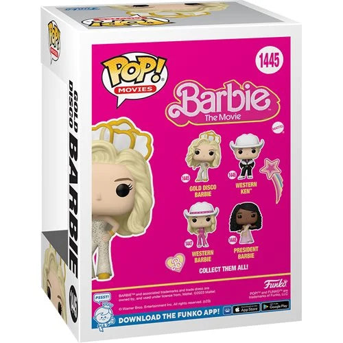 Funko-Barbie Movie - Gold Disco Barbie Pop! Vinyl Figure-FU72635-Legacy Toys
