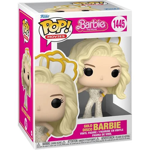 Funko-Barbie Movie - Gold Disco Barbie Pop! Vinyl Figure-FU72635-Legacy Toys