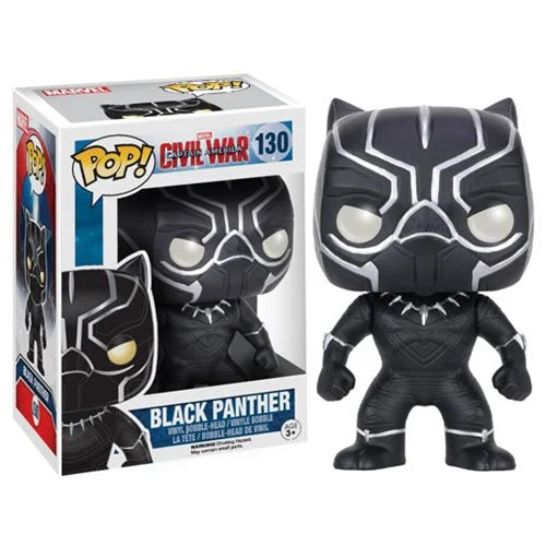 Funko-Captain America: Civil War - Black Panther Funko Pop! Vinyl Figure-FU7229-Legacy Toys