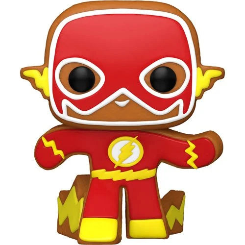 Funko-DC Comics Super Heroes - Gingerbread The Flash Funko Pop! Vinyl Figure-FU64323-Legacy Toys
