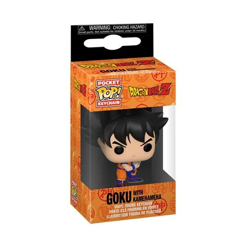 Funko-Dragon Ball Z - Goku with Kamehameha Funko Pocket Pop! Key Chain-FU54730-Legacy Toys