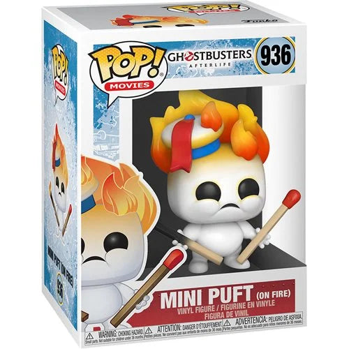 Funko-Ghostbusters 3: After Life Mini Puft on Fire Funko Pop! Vinyl Figure-FU48492-Legacy Toys