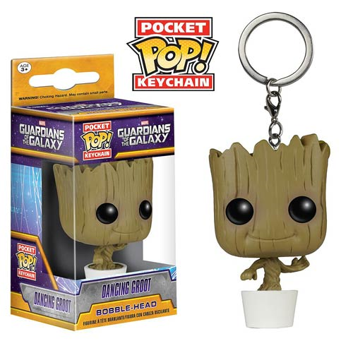 Funko-Guardians of the Galaxy - Dancing Baby Groot Funko Pocket Pop! Key Chain-FU6715-Legacy Toys