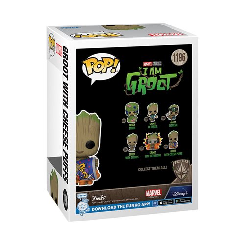 Funko-I Am Groot - Groot with Cheese Puffs Funko Pop! Vinyl Figure-FU70654-Legacy Toys