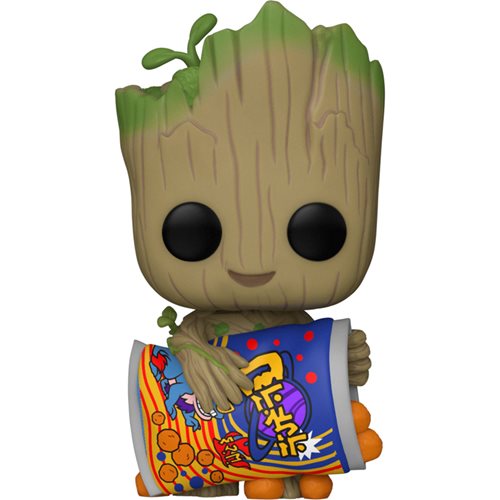 Funko-I Am Groot - Groot with Cheese Puffs Funko Pop! Vinyl Figure-FU70654-Legacy Toys