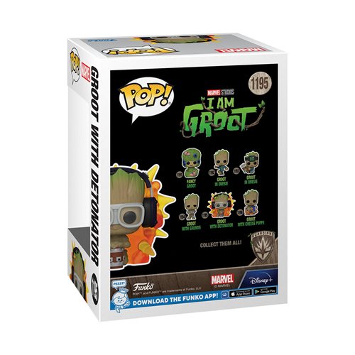Funko-I Am Groot - Groot with Detonator Funko Pop! Vinyl Figure-FU70653-Legacy Toys