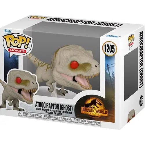 Funko-Jurassic World: Dominion - Atrociraptor (Ghost) Pop! Vinyl Figure-FU55289-Legacy Toys