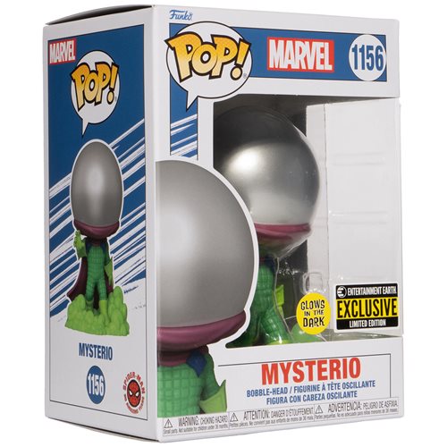 Funko-Marvel Mysterio Glow-in-the-Dark Funko Pop! Figure-FU616M66637EE-Legacy Toys