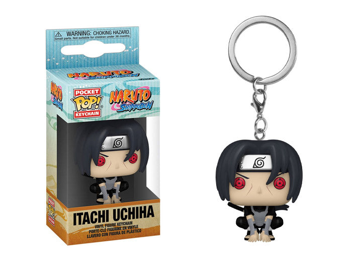 Funko-Naruto Shippuden - Itachi Uchiha (Moonlit) Funko Pocket Pop! Key Chain-FU75554-Legacy Toys