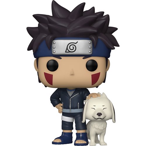 Funko-Naruto Shippuden - Kiba with Akamaru Pop! Vinyl Figure-FU49804-Legacy Toys