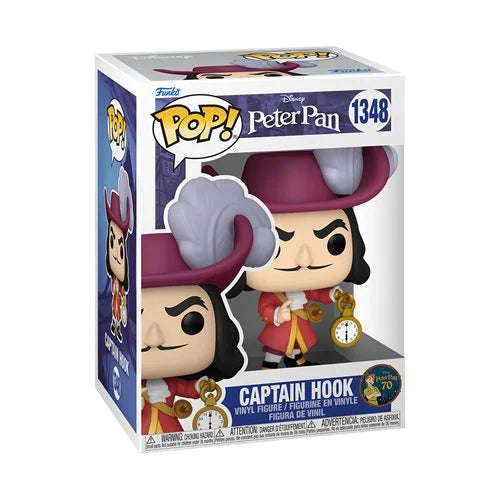 Funko-Peter Pan: 70th Anniversary - Captain Hook Funko Pop! Vinyl Figure-FU70695-Legacy Toys