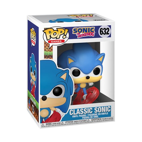 Funko-Sonic the Hedgehog: 30th Anniversary - Running Sonic Funko Pop! Vinyl Figure-FU51964-Legacy Toys