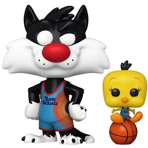 Funko-Space Jam: A New Legacy - Sylvester and Tweety Pop! Vinyl Figure and Buddy-FU56228-Legacy Toys