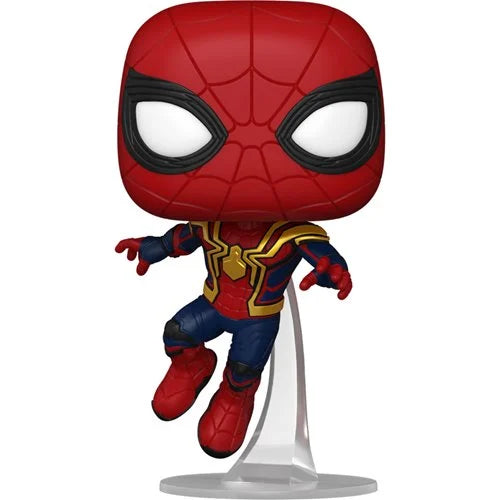 Funko-Spider-Man: No Way Home Spider-Man Leaping Funko Pop! Vinyl Figure-FU67606-Legacy Toys