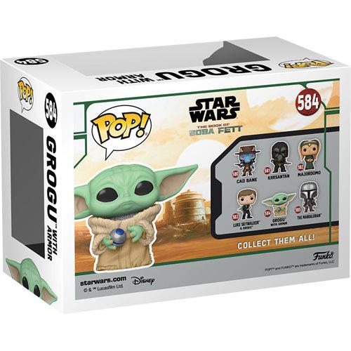 Funko-Star Wars: Book of Boba Fett - Grogu with Armor Pop! Vinyl Figure-FU68650-Legacy Toys