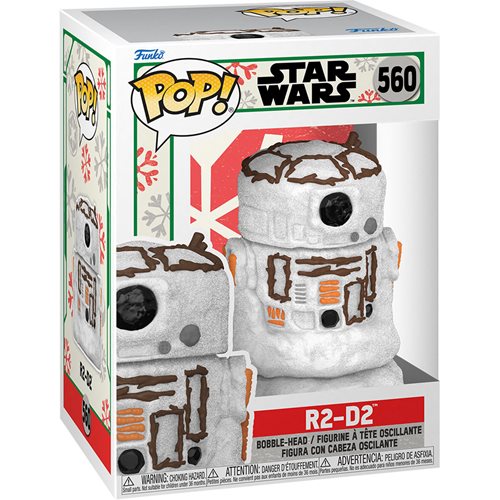 Funko-Star Wars: Holiday R2-D2 Snowman Pop! Vinyl Figure-FU64337-Legacy Toys