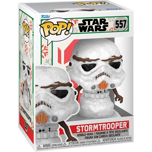 Funko-Star Wars Holiday Stormtrooper Snowman Funko Pop!-FU64338-Legacy Toys