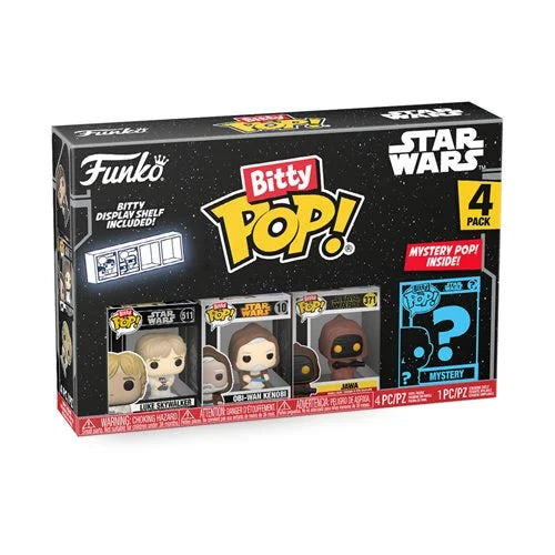 Funko-Star Wars - Luke Skywalker Bitty Funko Pop! Mini-Figure 4-Pack-FU71511-Legacy Toys