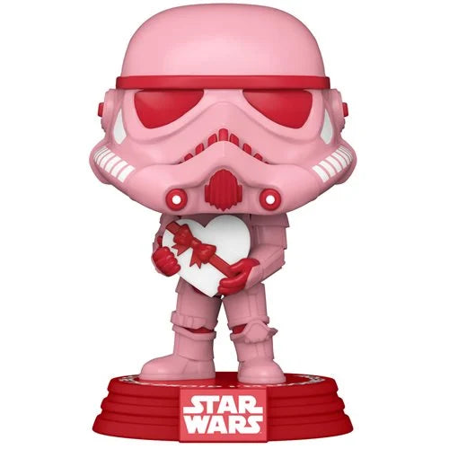 Funko-Star Wars Valentines - Stormtrooper with Heart Funko Pop! Vinyl Figure-FU52873-Legacy Toys