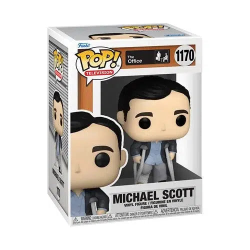 Funko-The Office - Michael Standing with Crutches Pop! Vinyl Figure-FU57396-Legacy Toys