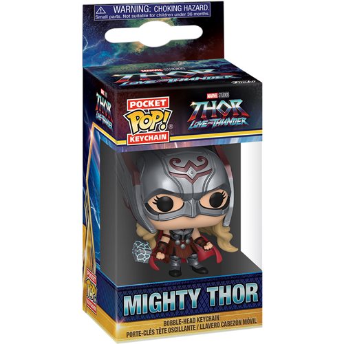 Funko-Thor: Love and Thunder - Mighty Thor Pocket Pop! Key Chain-FU62417-Legacy Toys