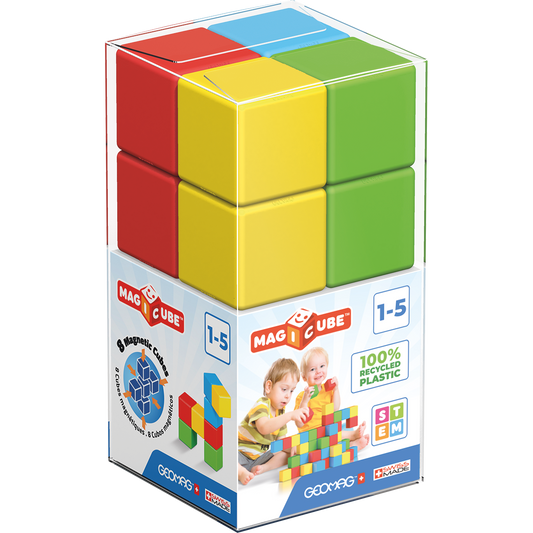 Geomag-Magicube Crystal Recycled 8 Pieces-054-Legacy Toys
