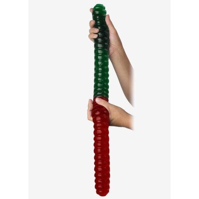 Giant Gummy Bears-World's Largest Two-Tone Gummy Worm-12620-Sour Apple / Cherry-Legacy Toys