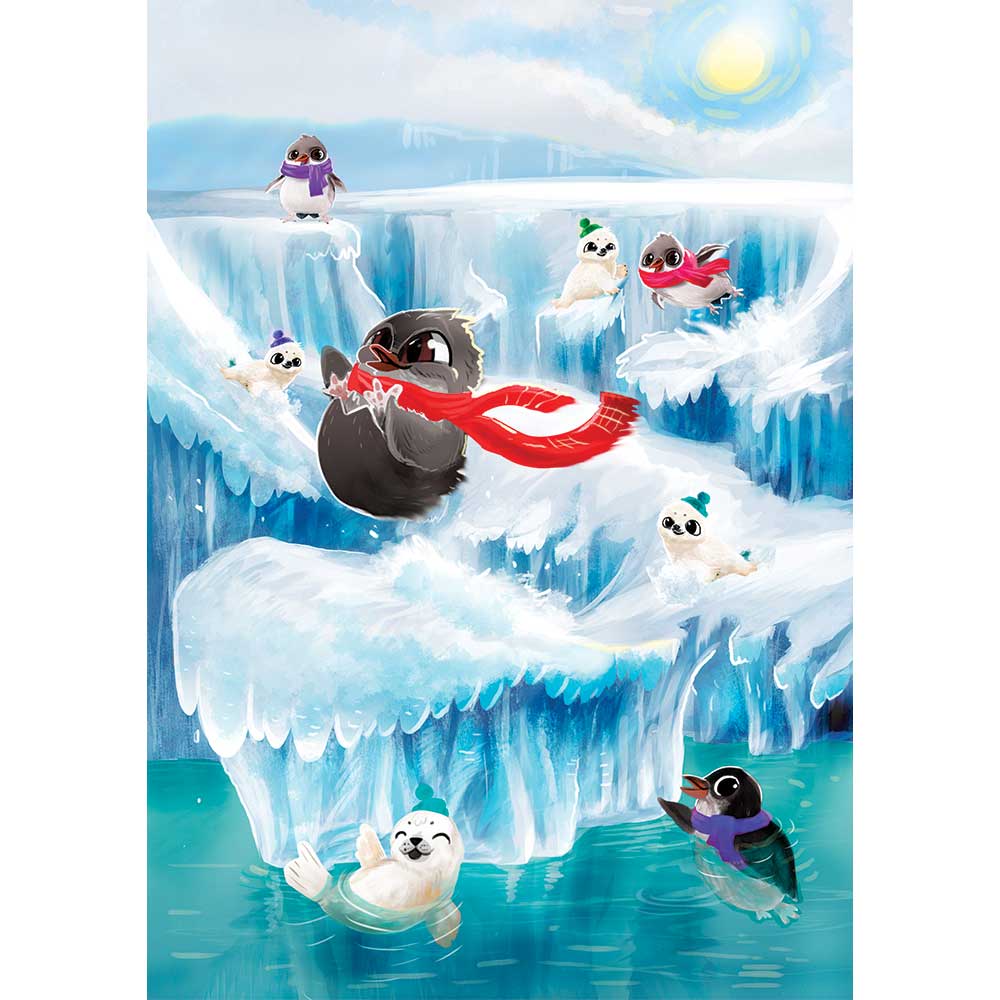Gift-Greeting Card-Penguins (Includes Game)-Legacy Toys