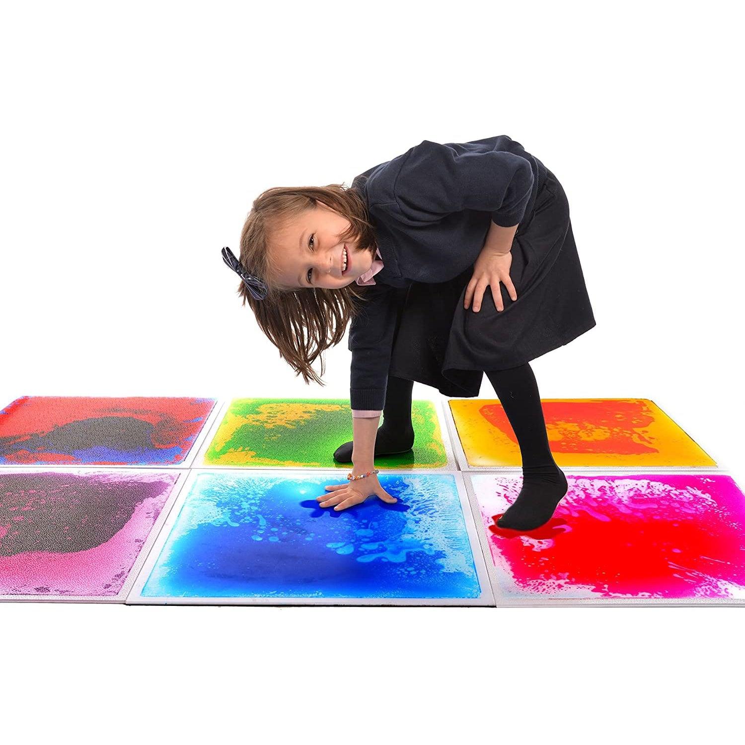 Great Playthings-19.7" Square Liquid Sensory Floor Tile--Legacy Toys