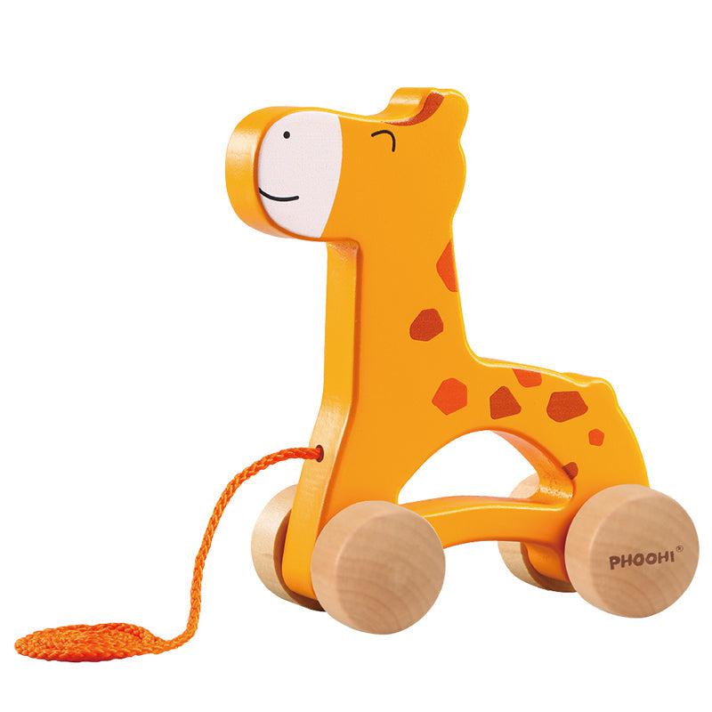 Great Playthings-Pull Along Giraffe-PH03C030-Legacy Toys