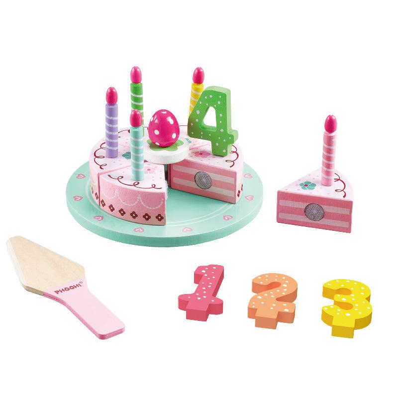 Great Playthings-Wooden Birthday Cake Set-PH01C005-Legacy Toys
