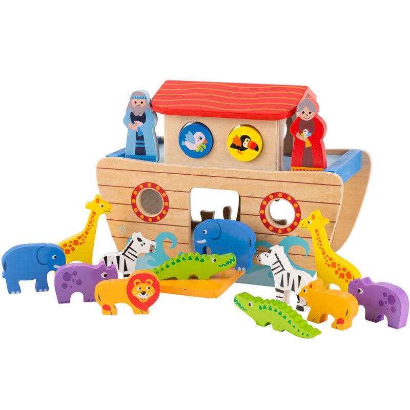 Great Playthings-Wooden Noah's Ark Playset-PH05N001-Legacy Toys