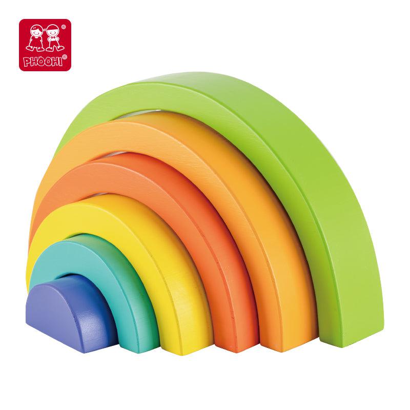 Great Playthings-Wooden Rainbow Stacker Set-PH05K009-Legacy Toys