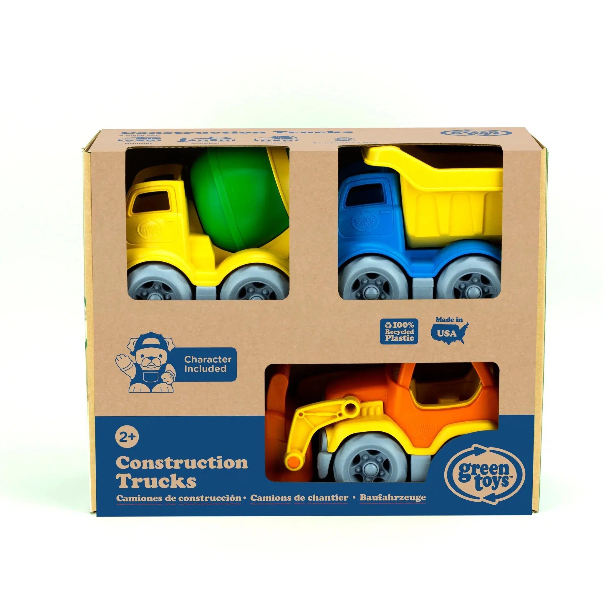 Green Toys-Construction Truck Set-CST3A-1630-Legacy Toys