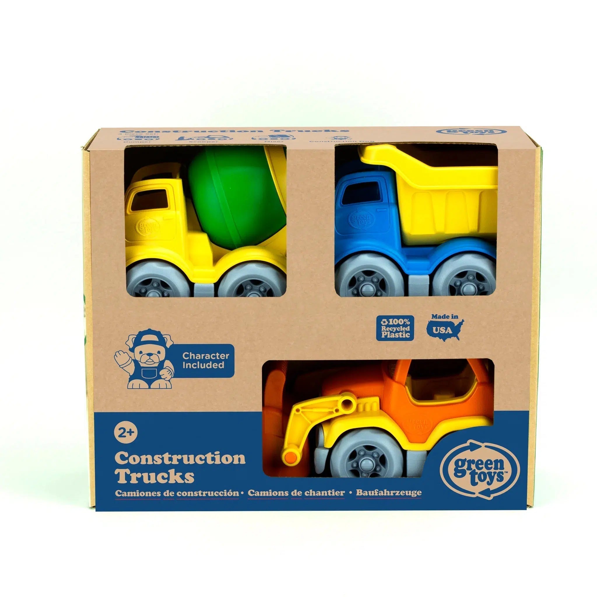 Green Toys-Construction Truck Set-TcSt3-1430-Legacy Toys