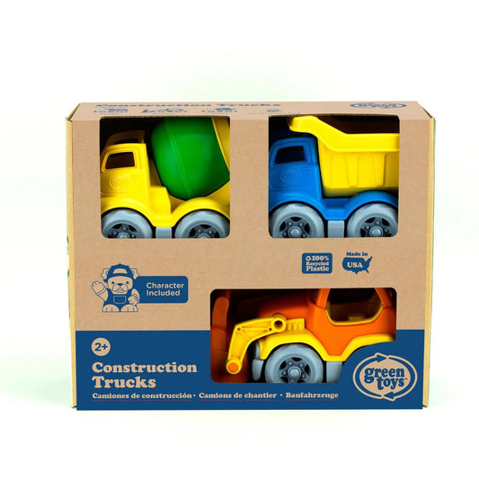 Green Toys-Construction Truck Set-TcSt3-1430-Legacy Toys