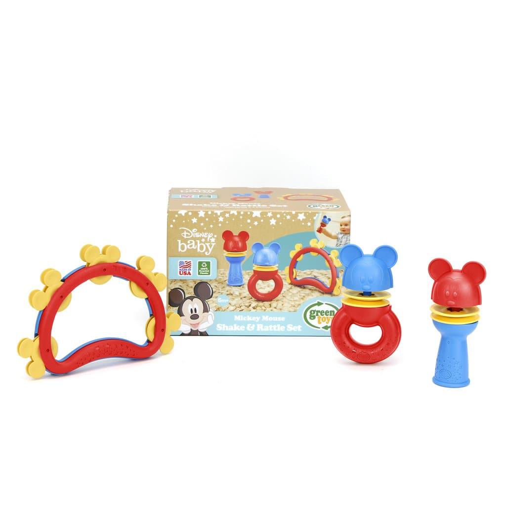 Green Toys-Disney Mickey Mouse Shake & Rattle Set-DSRTS-1435-Legacy Toys