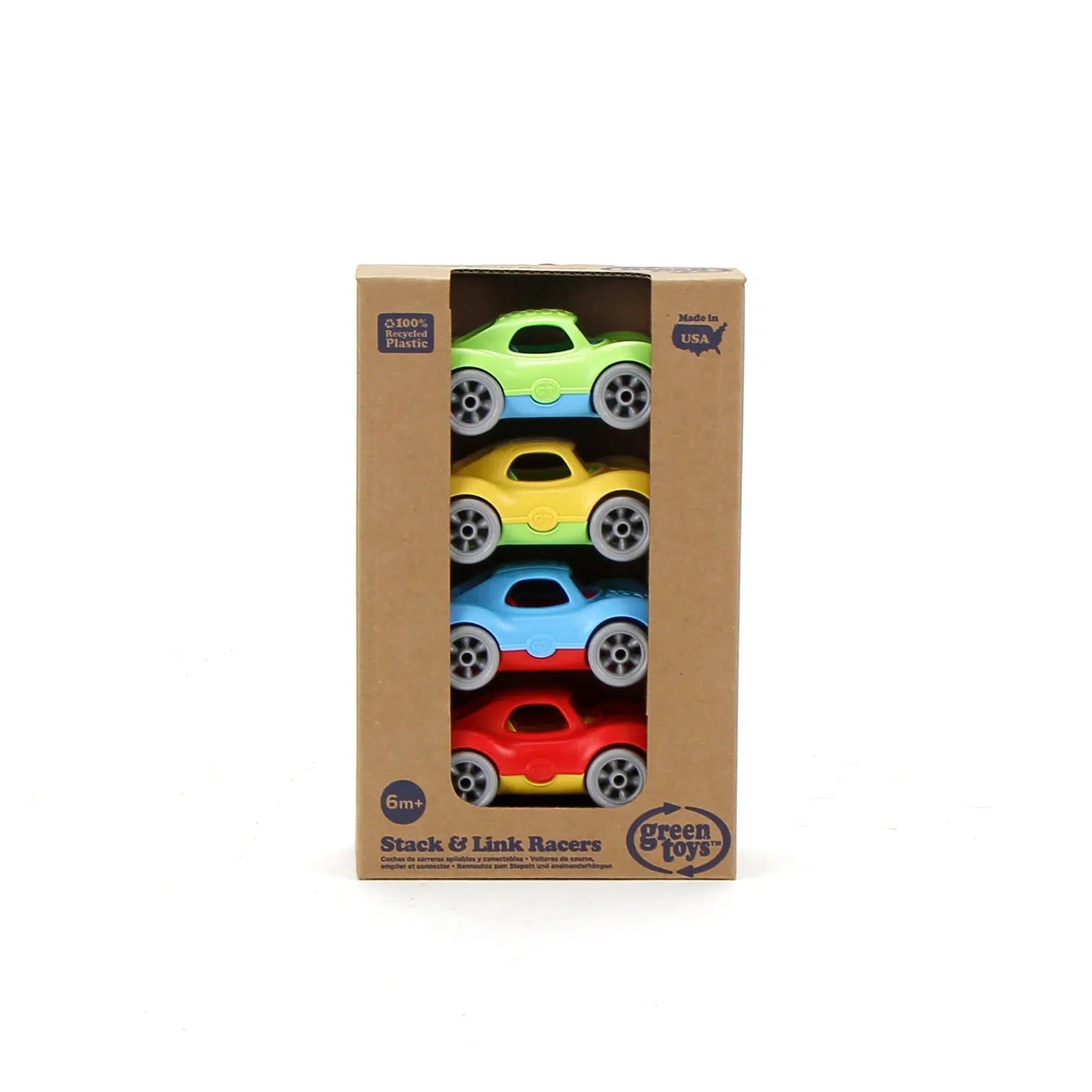 Green Toys-Stack & Link Racers-SLR4-1607-Legacy Toys
