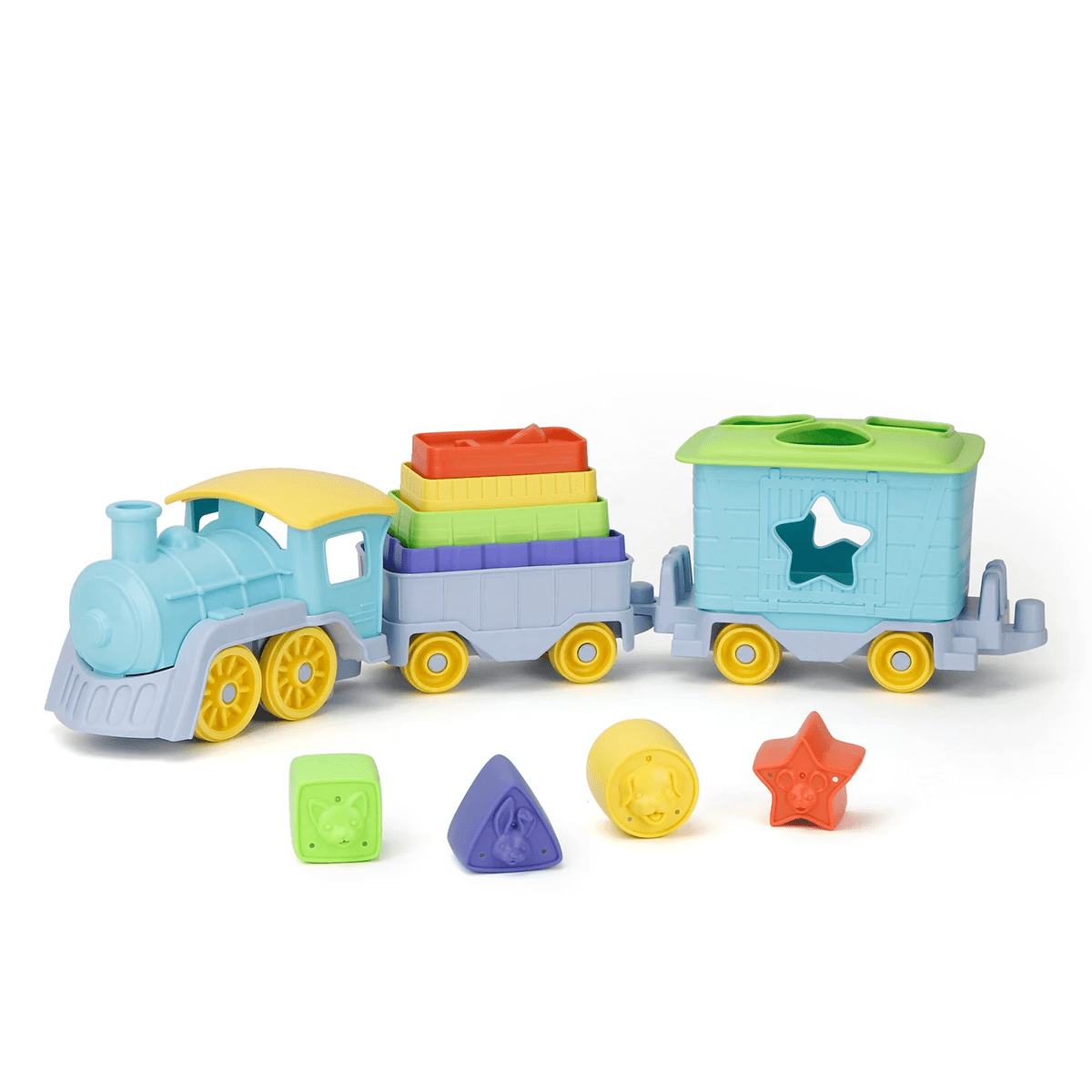 Green Toys-Stack & Sort Train-TNSS-1460-Legacy Toys